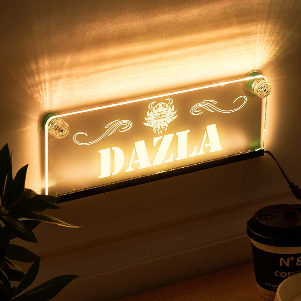 Custom LED Car Nameplate - Personalize Your Vehicle with Style