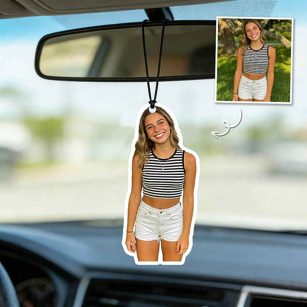Custom Photo Car Air Freshener Personalized Couple Gift Custom Air Freshener Christmas Gift