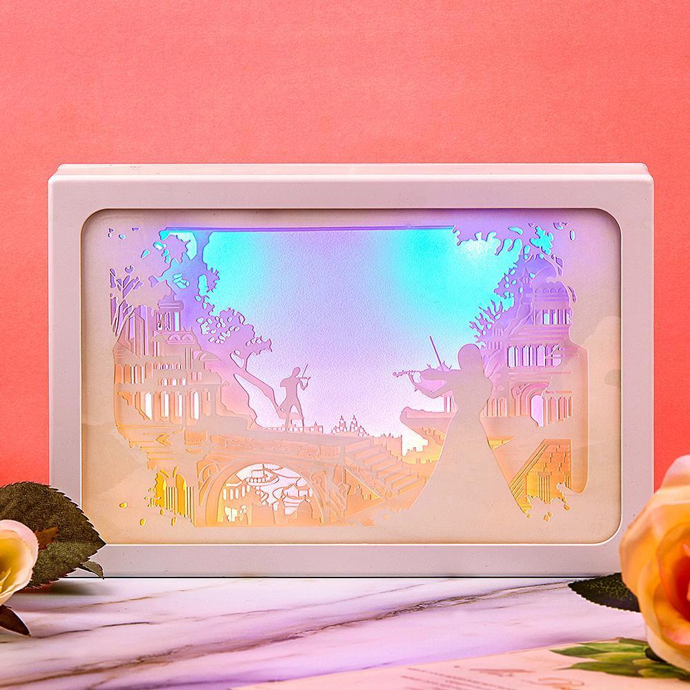 3D Paper Cut Light Horizontal Box Valentine's Day Gifts