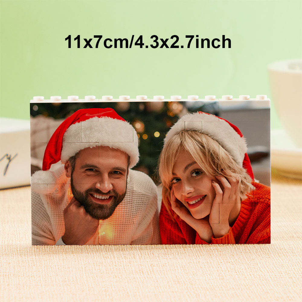 Custom Photo Building Brick Personalized Music Code Block Heart Shaped Photo Block Gifts for Her - CustWit