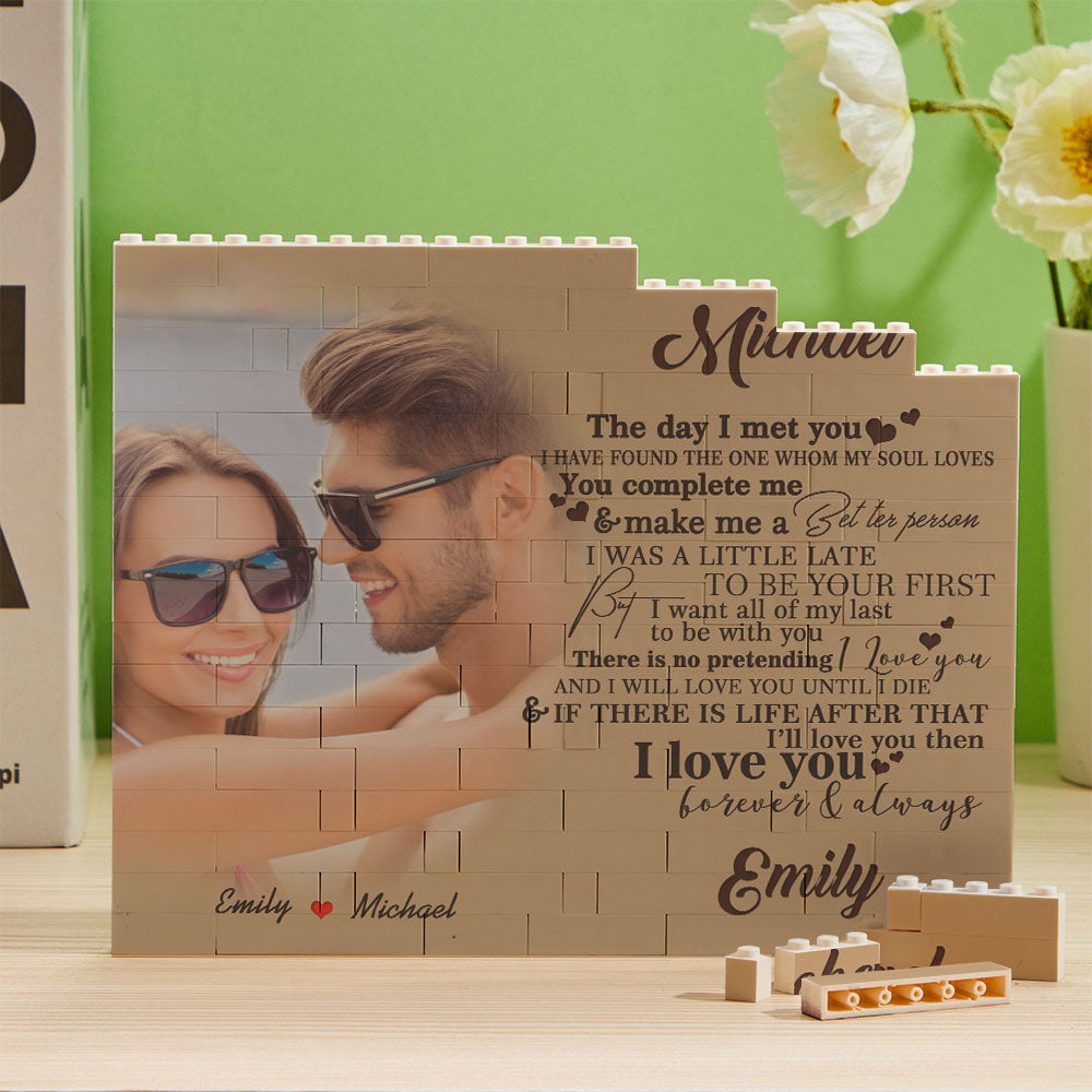 Personalized Photo Building Block Brick You Complete Me
