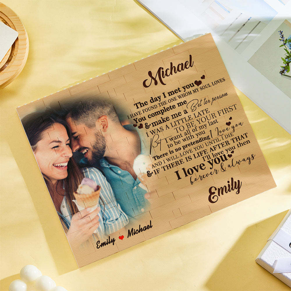 Personalized Photo Building Block Brick You Complete Me - CustWit