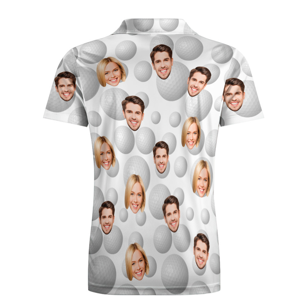 Custom Face Polo Shirt for Golfer,Face on shirt gifts for husband,Personalized Short Sleeve Golf Shirt,Custom Polo for Golfer, Valentine Day