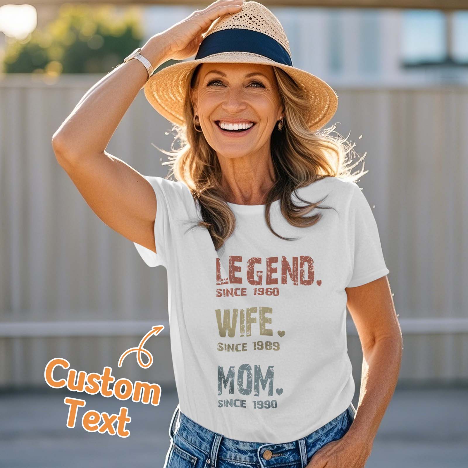 Custom Mother's Day T-Shirt Heartfelt Gift for Mom, Grandma