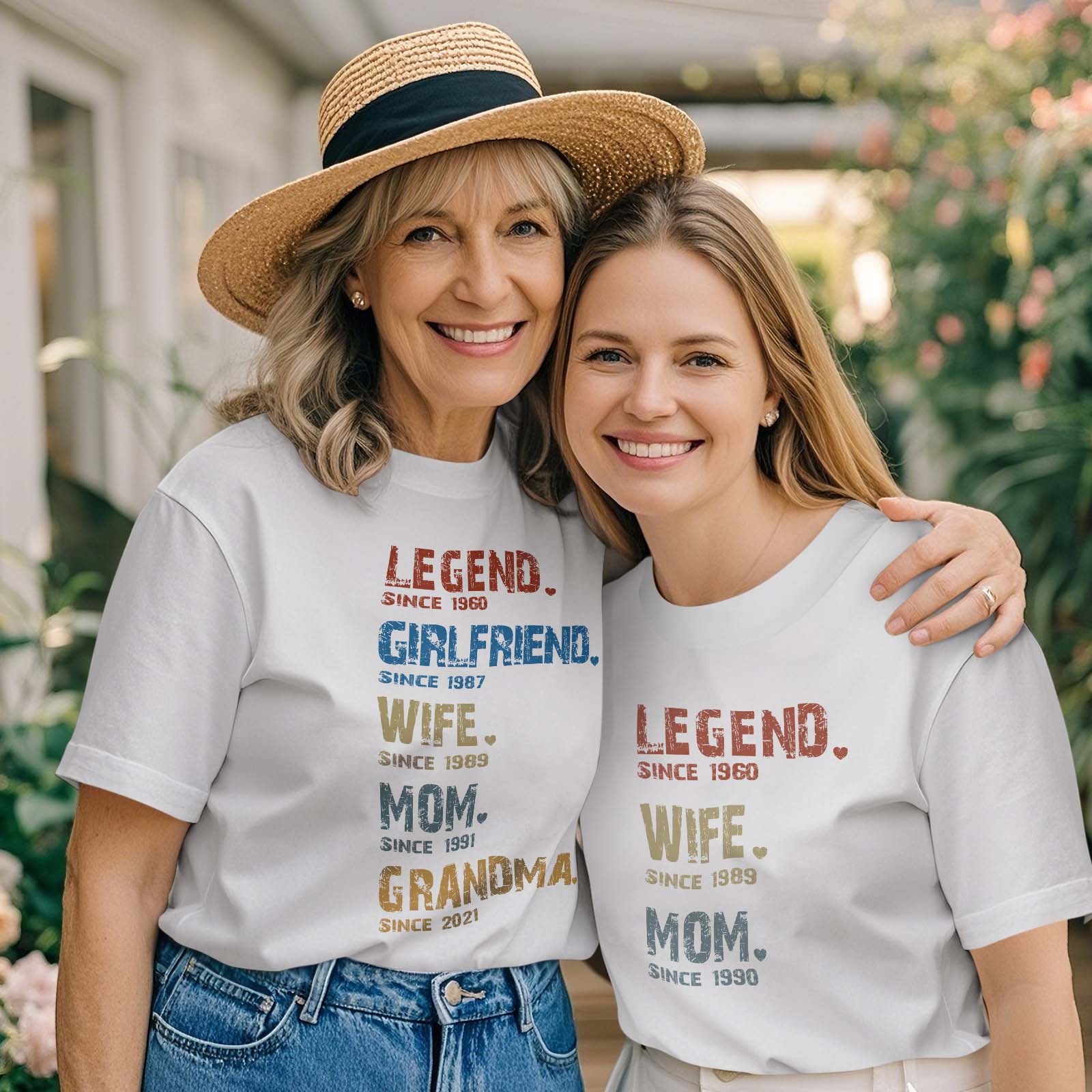 Custom Mother's Day T-Shirt Heartfelt Gift for Mom, Grandma