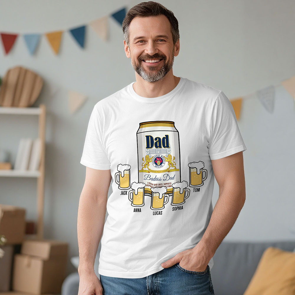 Personalized Dad Needs A Cold Beer T-shirt Gift For Best Dad Father's Day Gift