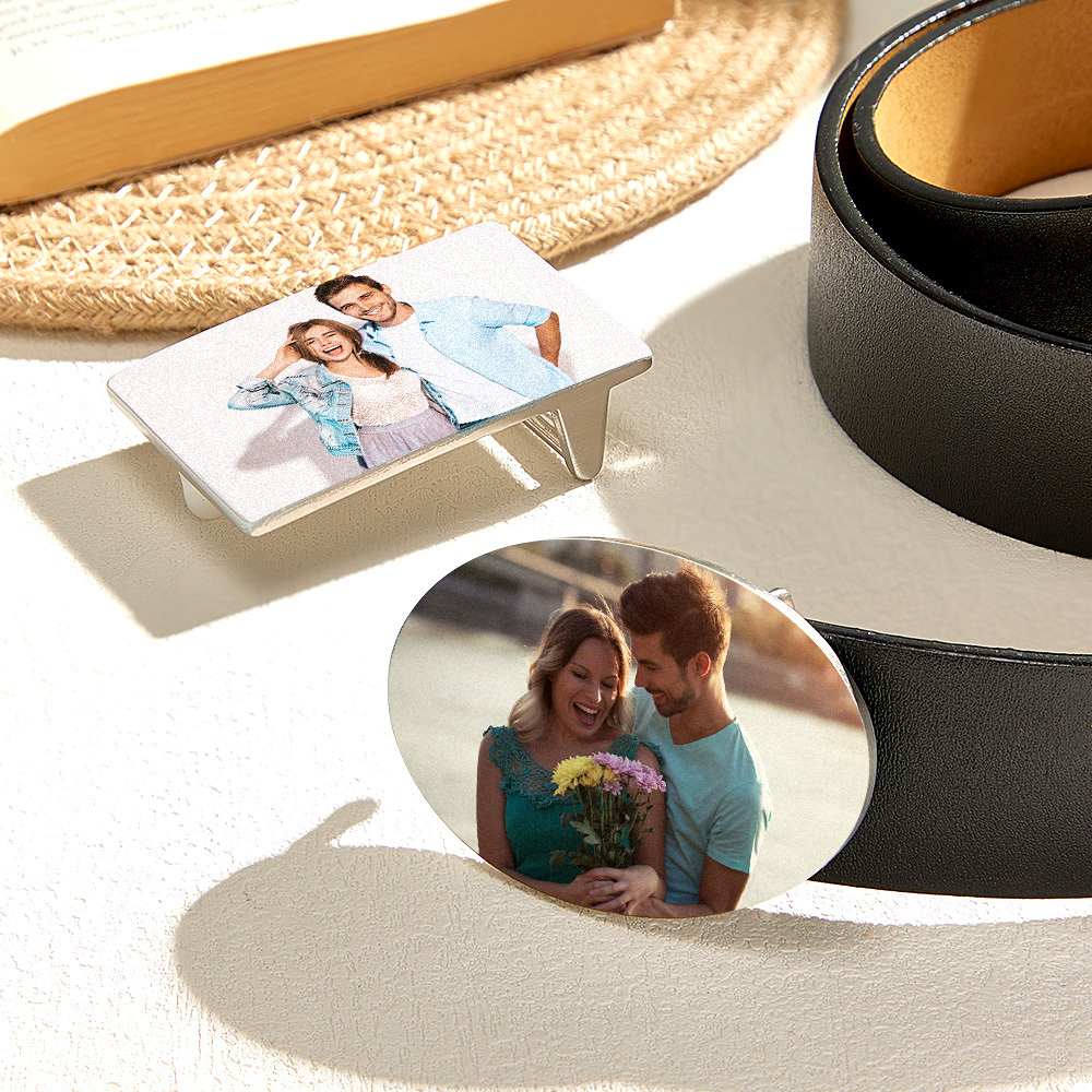 Custom Photo Belt Buckle Personalized Belt Clasp Custom Belt Accessory