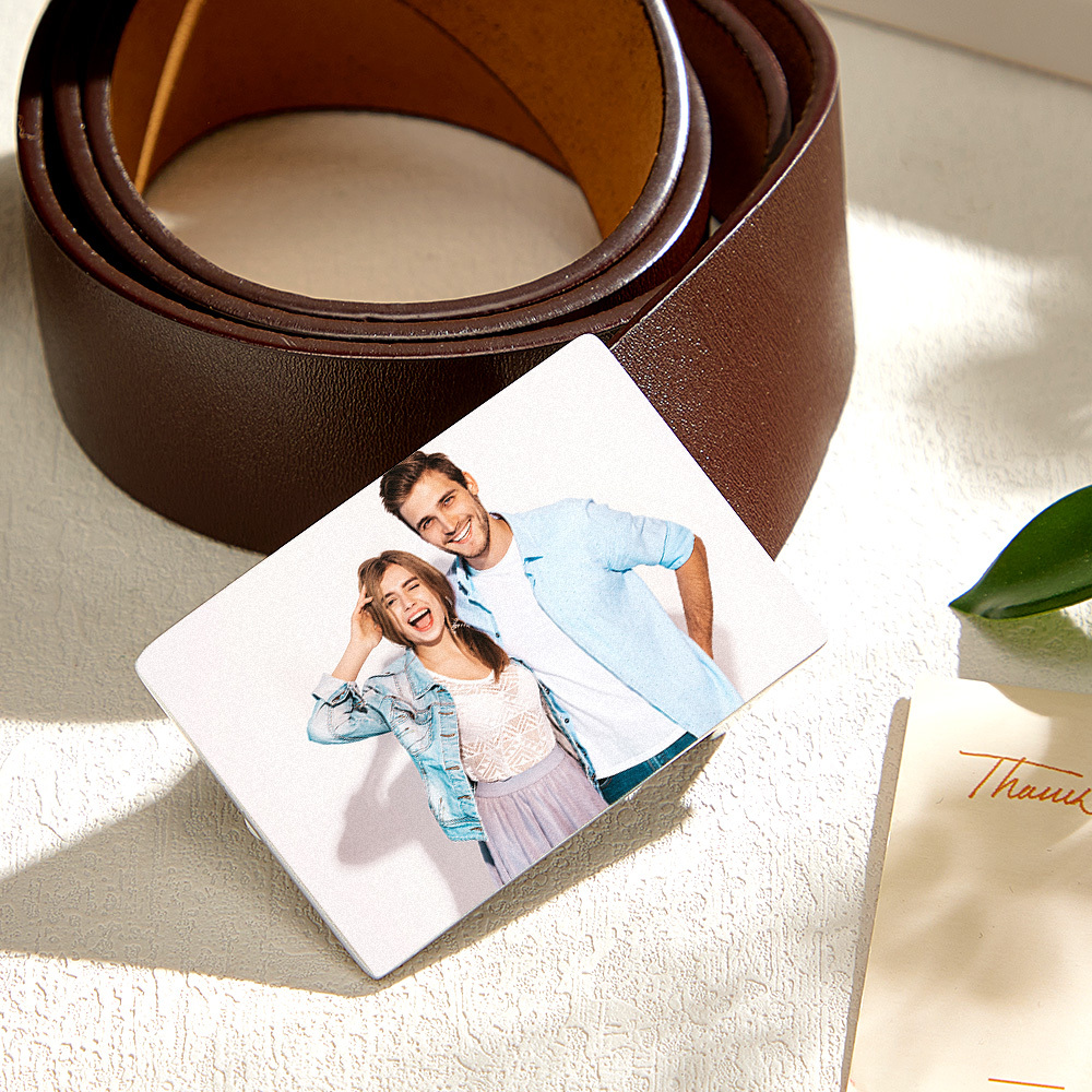 Custom Photo Belt Buckle Personalized Belt Clasp Custom Belt Accessory