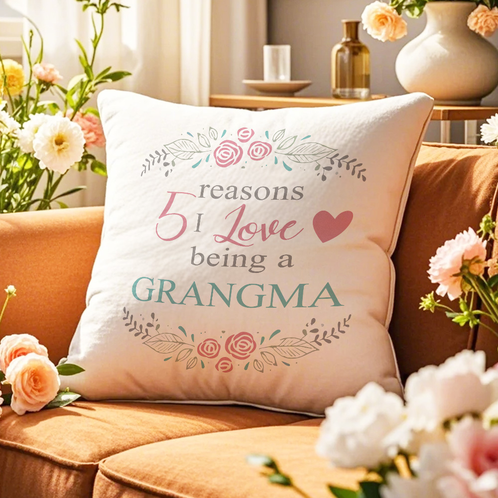 Custom Mother's Day Pillow with Family Names Heartfelt Gift for Mom Grandma