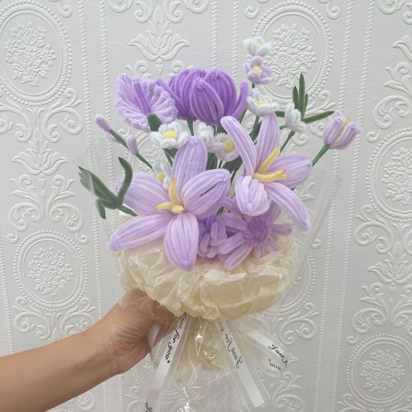 DIY Twisted Stick Flower Bouquet Kit – Complete Handmade Craft Material Pack for Long-Lasting Decorative Flowers