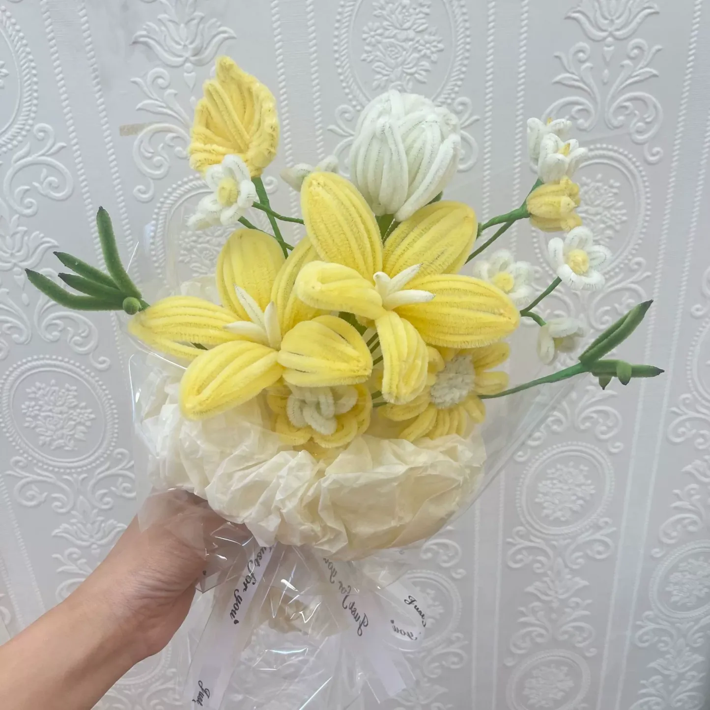 DIY Twisted Stick Flower Bouquet Kit – Complete Handmade Craft Material Pack for Long-Lasting Decorative Flowers