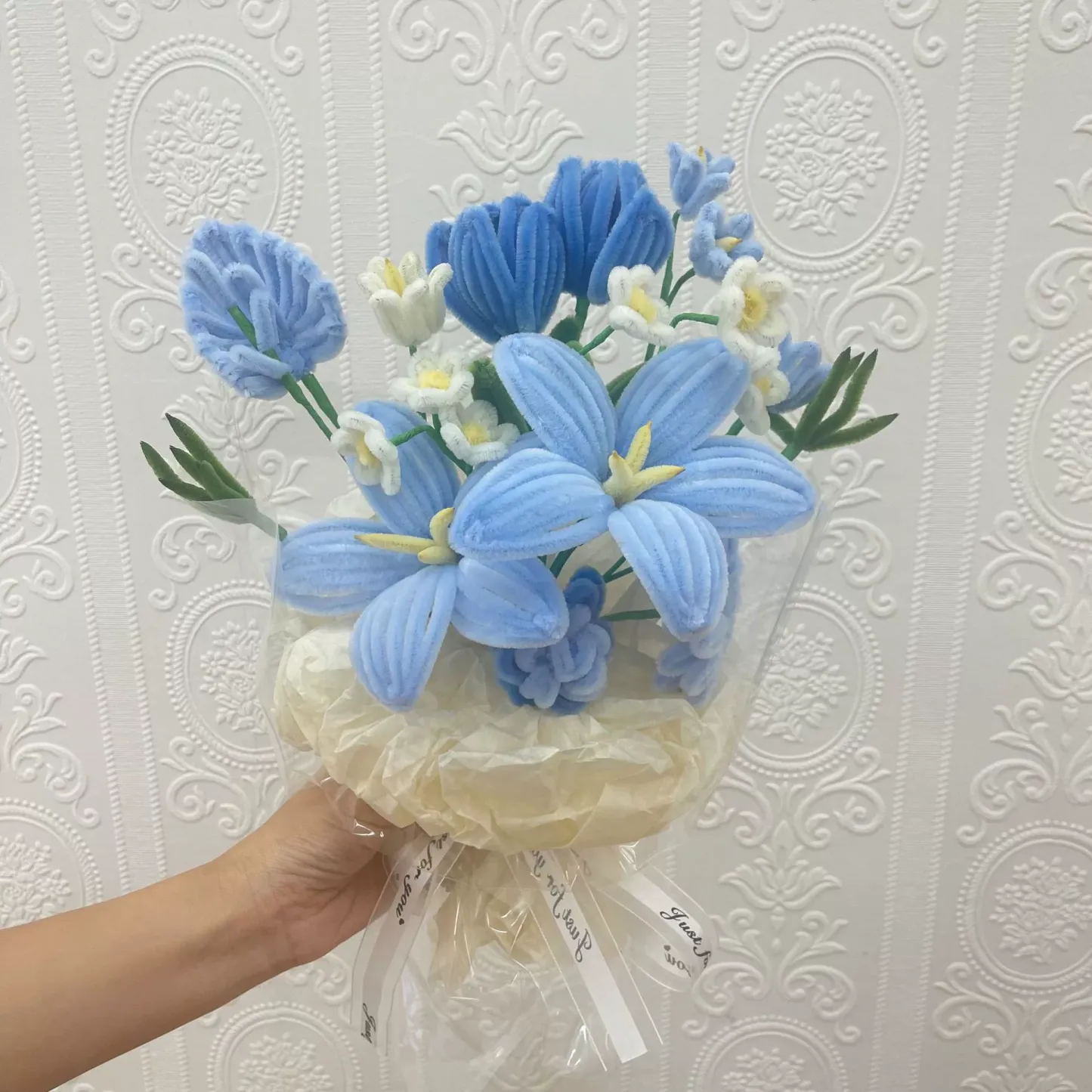 DIY Twisted Stick Flower Bouquet Kit – Complete Handmade Craft Material Pack for Long-Lasting Decorative Flowers