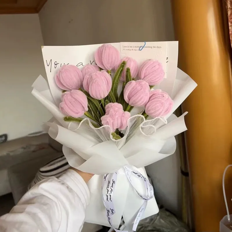 DIY Twisted Stick Flower Bouquet Kit – Complete Handmade Craft Material Pack for Long-Lasting Decorative Flowers