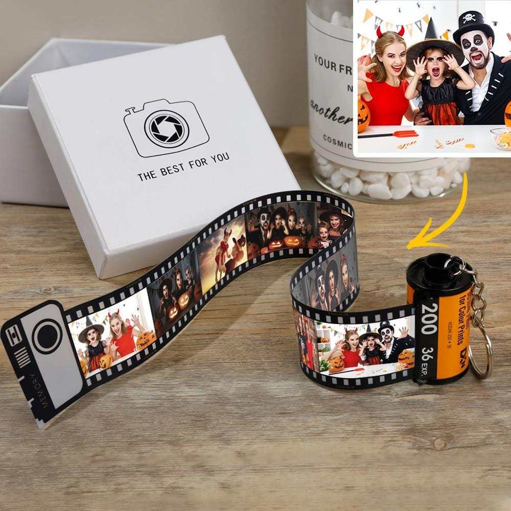 Personalized Halloween Photo Keychain Multiphoto Camera Roll keychain