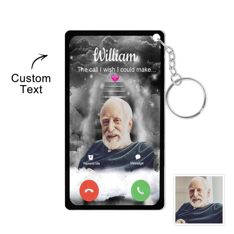 Personalized Acrylic Keychain The Call I Wish I Could Take Memorial Sy