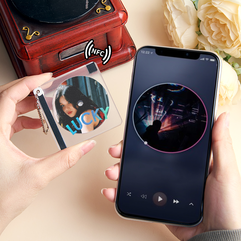 Custom Song& Artist NFC Key Ring, Song Keychain
