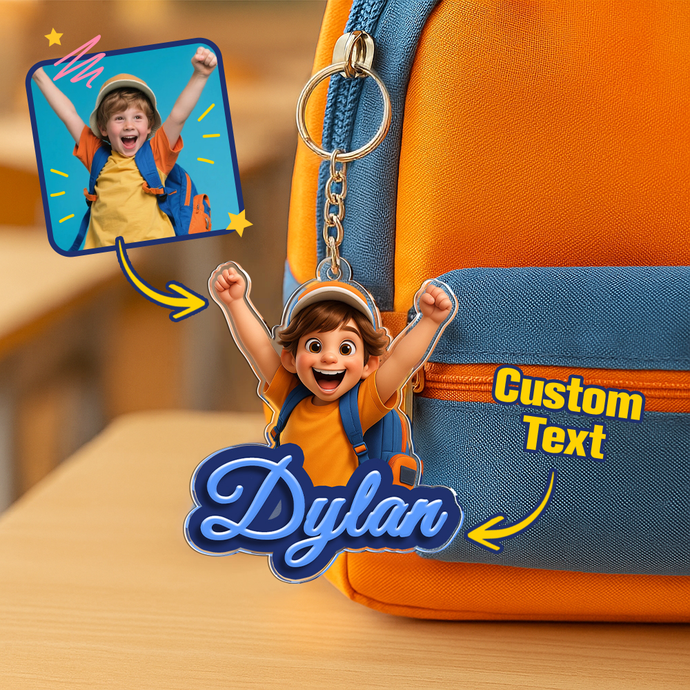Name Tag for Backpack, Lunch Bag, Pencil Bag, Personalized Gift for Kids Boys Girls, Back to School Name Tag - CustWit