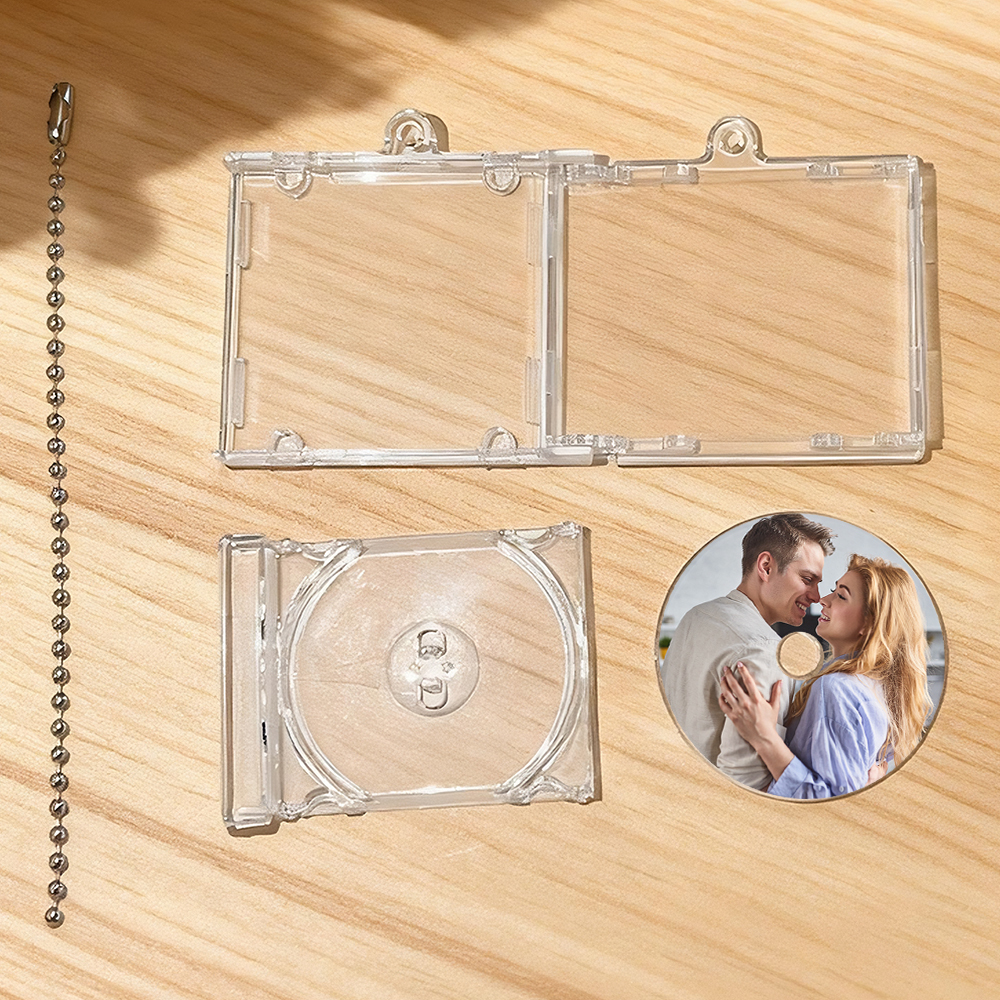 Personalized NFC Keychain Custom Mini Album CD Keychain with Custom Photos+Song Personalized Music Gift Music Lover Keychain CD Album