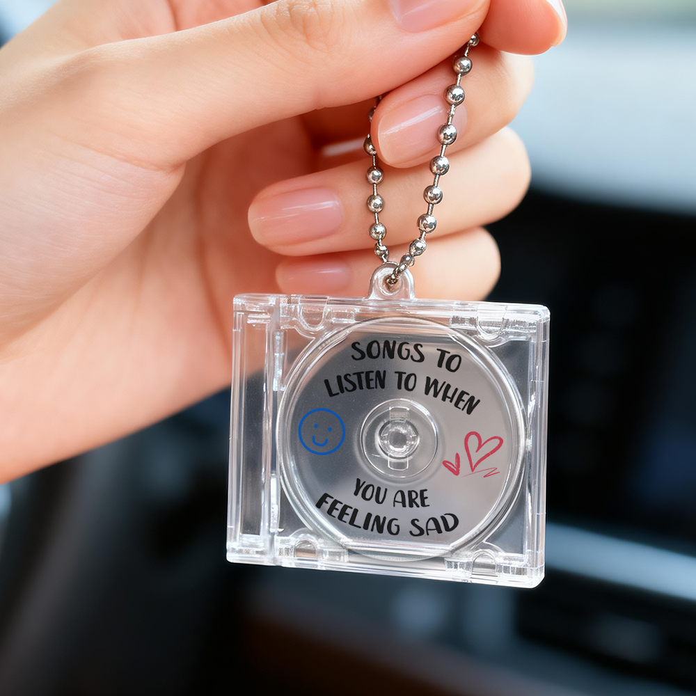 Personalized NFC Keychain Custom Mini Album CD Keychain with Custom Photos+Song Personalized Music Gift Music Lover Keychain CD Album