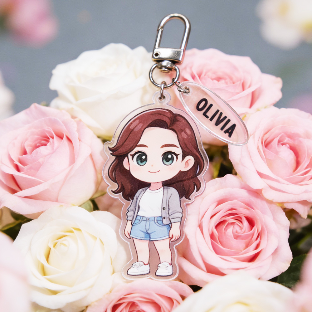 Custom Chibi Acrylic Keychains Made From Your Favorite Photo Perfect For Birthdays, Anniversaries or Christmas