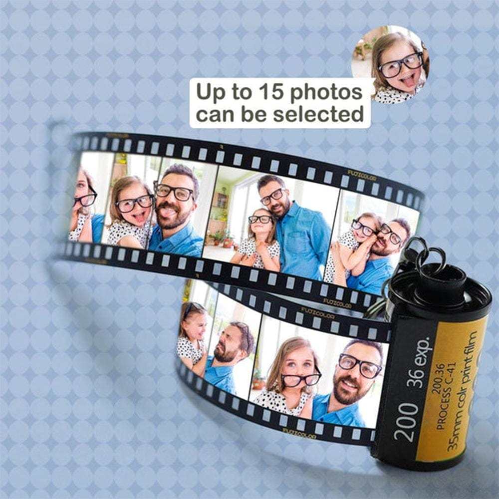 Father's Day Keychain Camera Roll Keychain Memorial Gifts For Dad Father‘s Day Gift