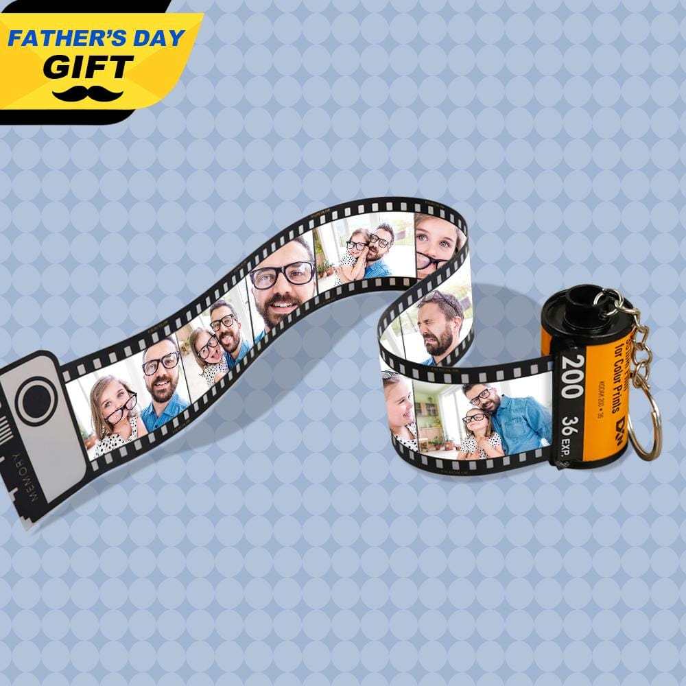 Father's Day Keychain Camera Roll Keychain Memorial Gifts For Dad Father‘s Day Gift