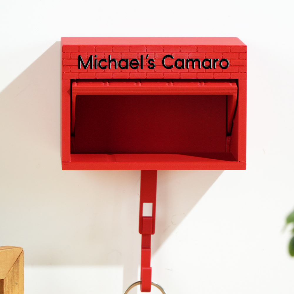 Mini Garage Key Holder for 1:64 Scale Cars Wall Mount Display Gift for Car Lovers Father's Day Gift