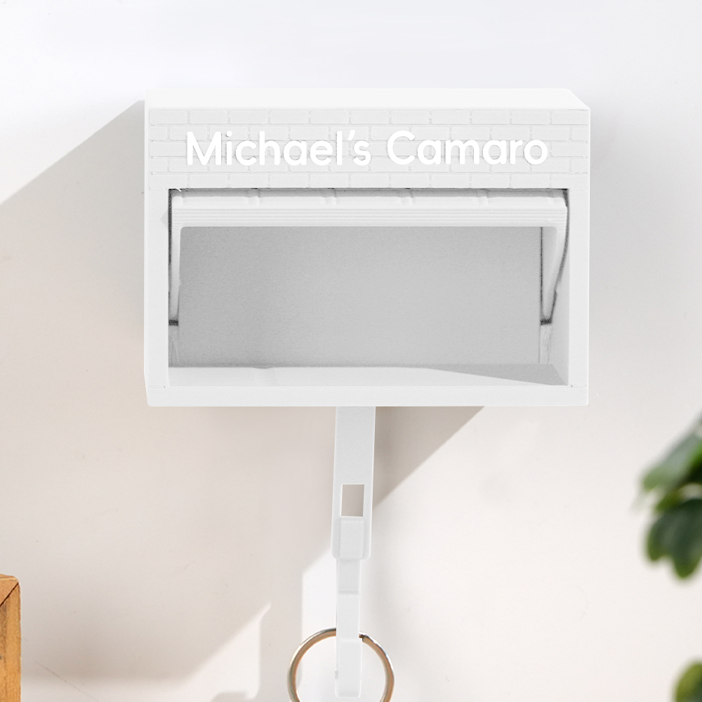 Mini Garage Key Holder for 1:64 Scale Cars Wall Mount Display Gift for Car Lovers Father's Day Gift