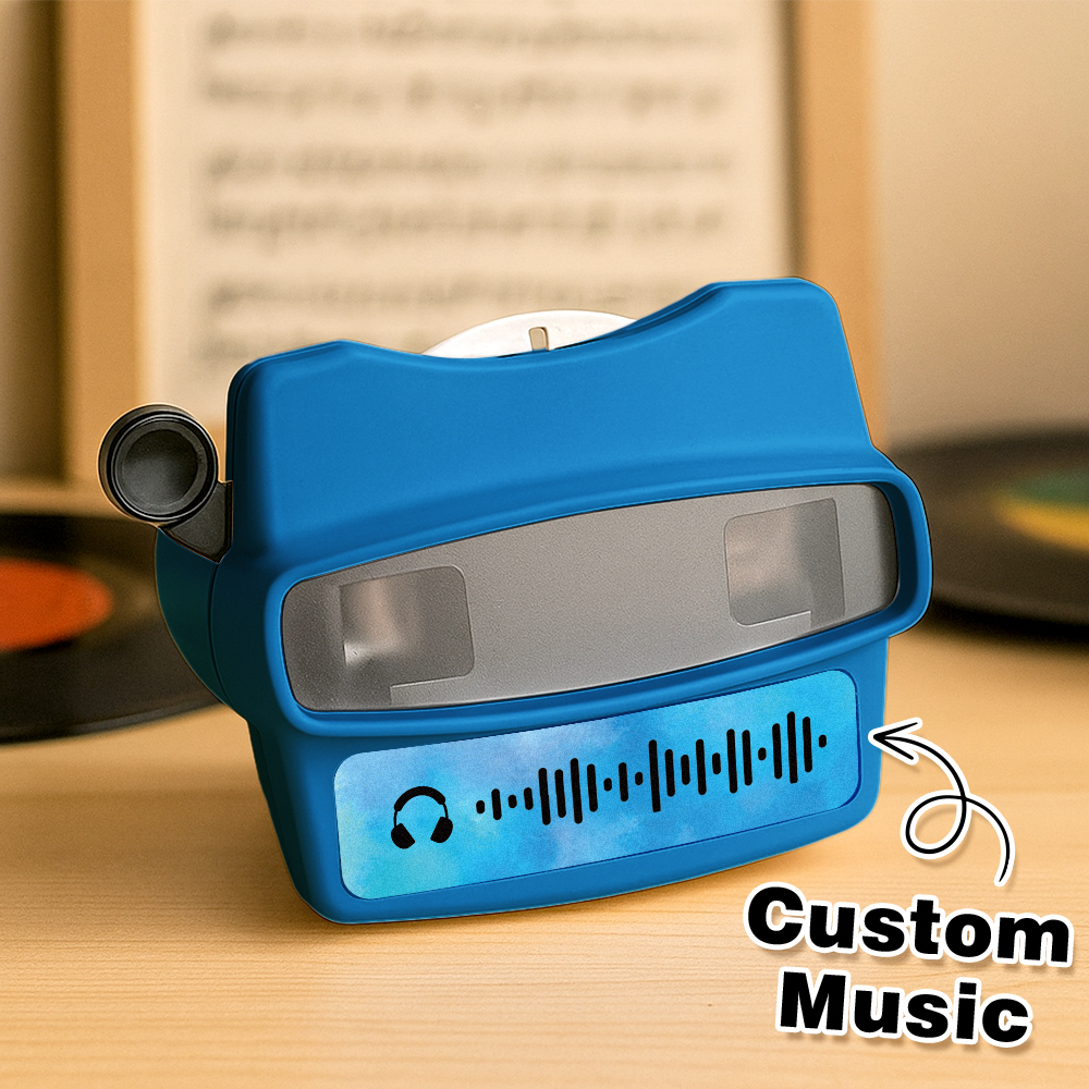 Custom 3D Music Viewfinder and Reel Personalized Gift with your own photos Text and Photo Viewer Multiple Films Available Gifts Idea