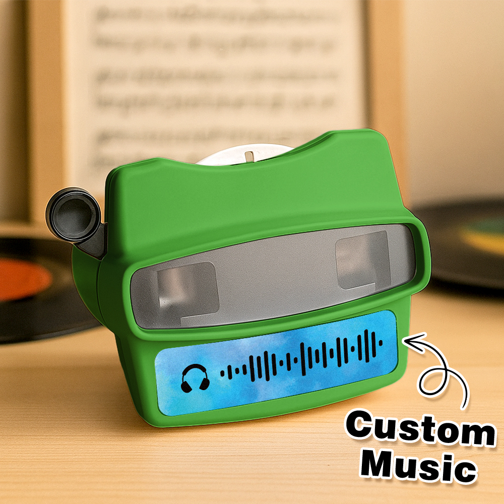 Custom 3D Music Viewfinder and Reel Personalized Gift with your own photos Text and Photo Viewer Multiple Films Available Gifts Idea