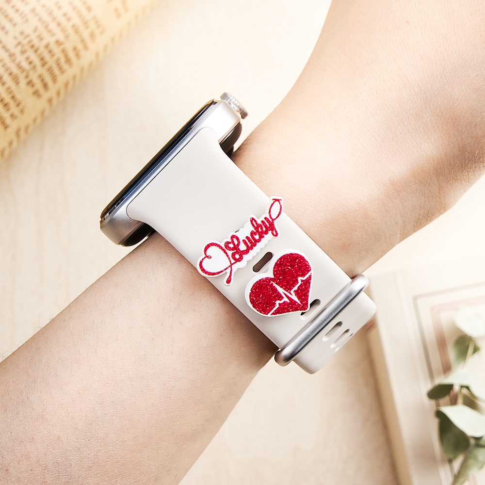 Nurse & EKG Heartbeat Watch Band Charm Bundle