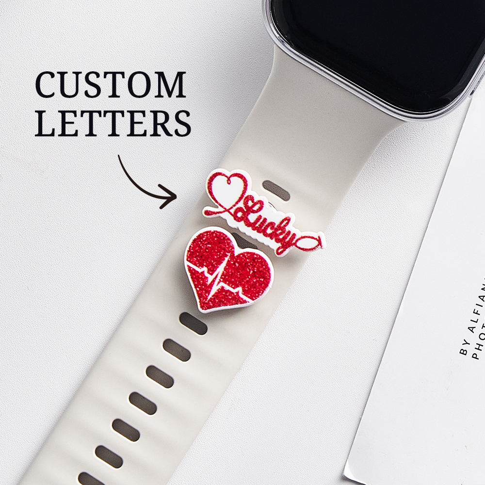 Nurse & EKG Heartbeat Watch Band Charm Bundle