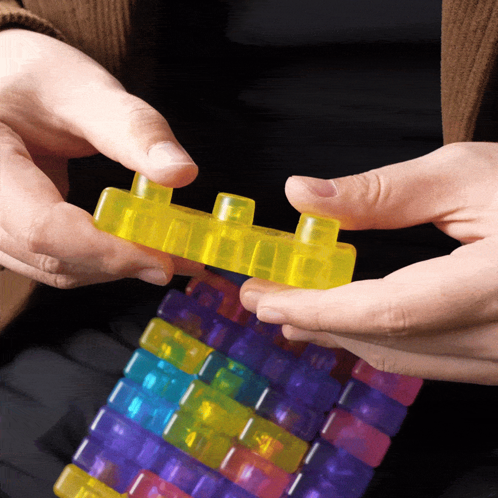 Jelly Adult Building Blocks Squishy Stress Relief Sensory Building Soft Toy Blocks Funny Anxiety Relief Gift