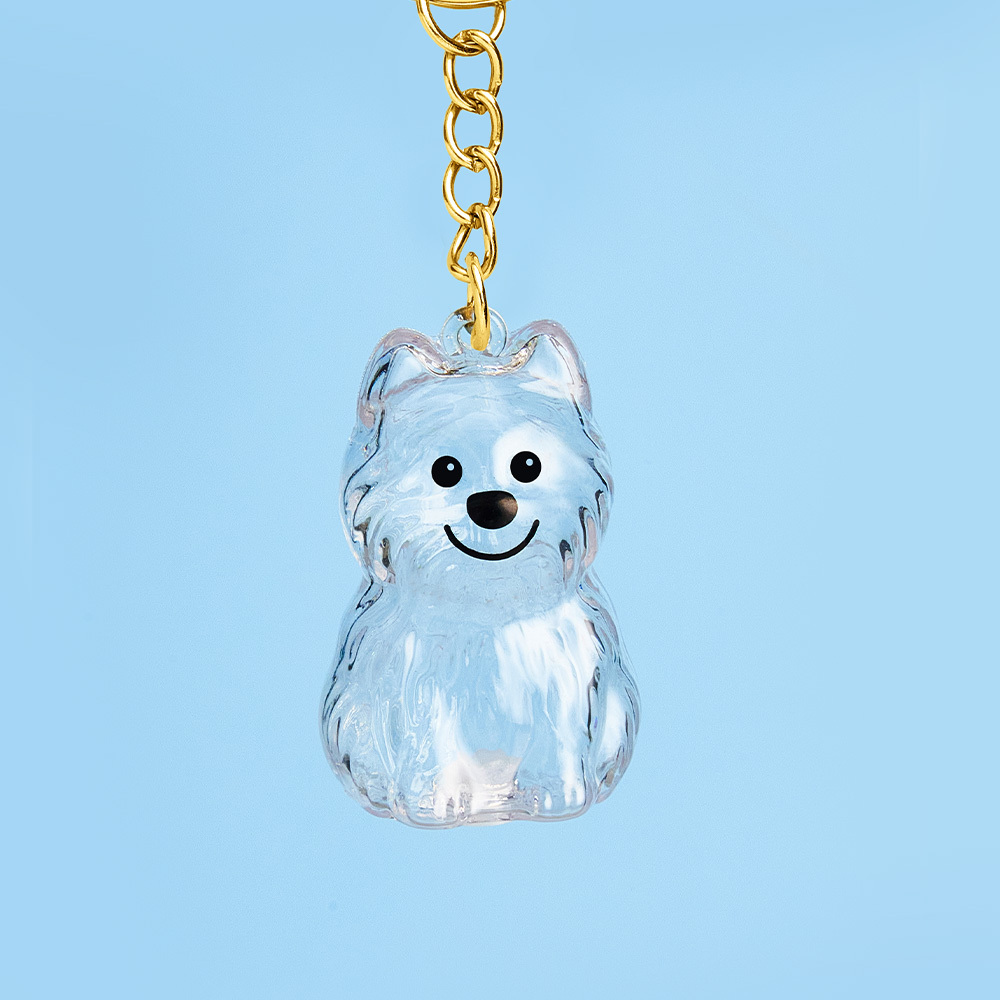 Dog Hair Collector Keychain Bag Charm Memorial Storage Box Sentimental Perfect for Storing Pet Hair Gift for Dog Lovers - CustWit
