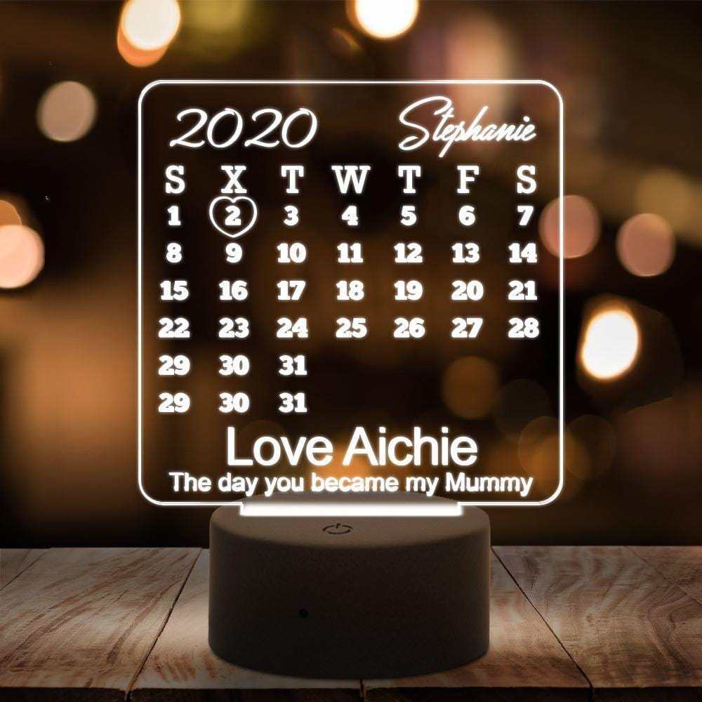 Custom 3D Night Light Acrylic Mother's Day Gifts
