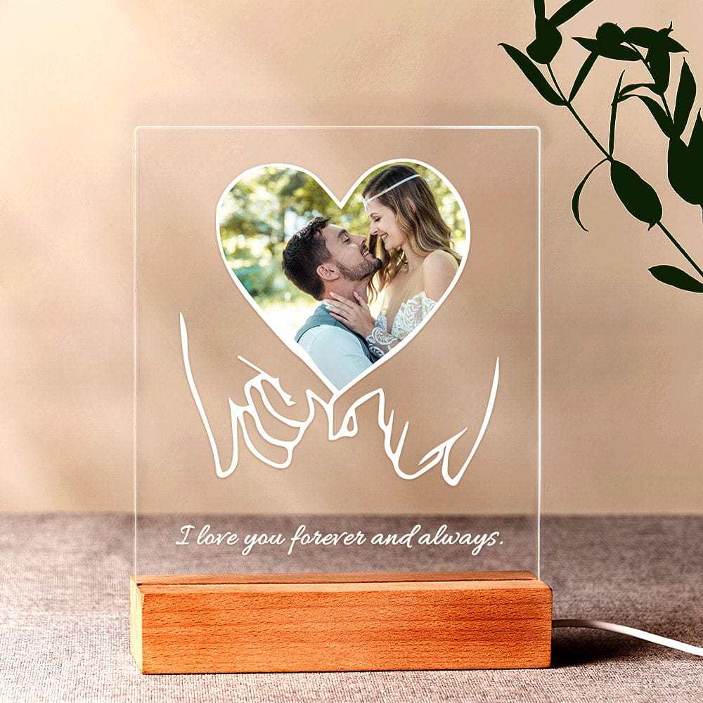 Personalized Night Light Custom Engraved Name Lamp For Anniversary Gifts