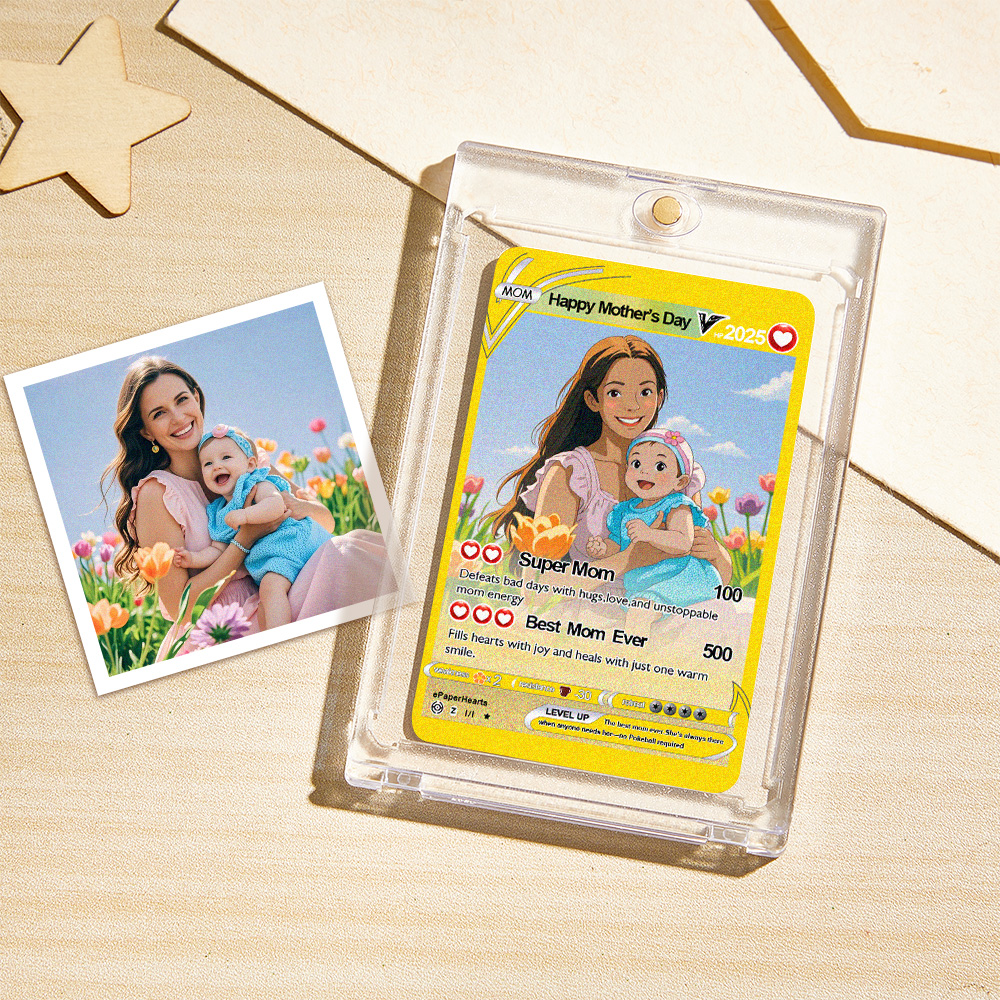Mother's Day Poke Card, Custom Poke Card, Gift For Mom, Mother's Day Gift, Custom Poke Present - CustWit