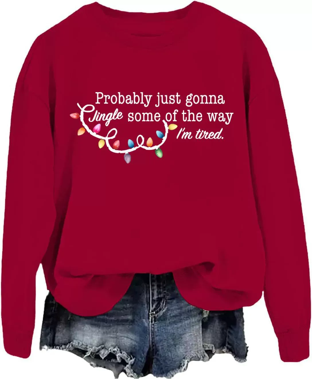 Cute Christmas Print Holiday Sweatshirt / T-Shirt – Festive Winter Graphic for Women & Men