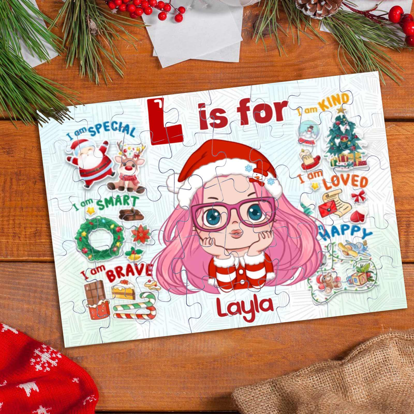 Jigsaw Puzzle Personalized - Gift For Grandkid - Gift for Kids - Trendy 2024 New 2024 - Personalized Puzzle - CustWit