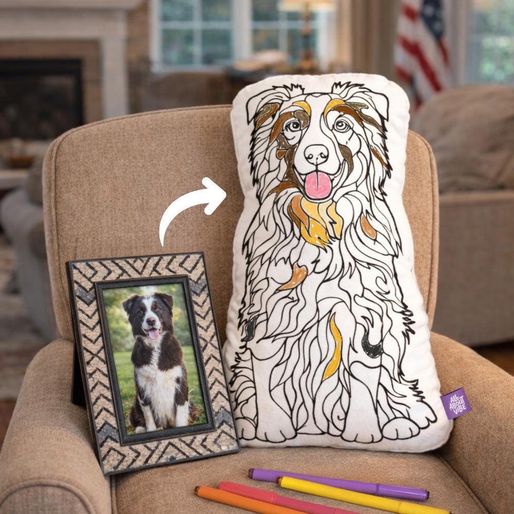 Custom Photo Coloring Pillow Color Your Unique Memories Gift For Kids/Family
