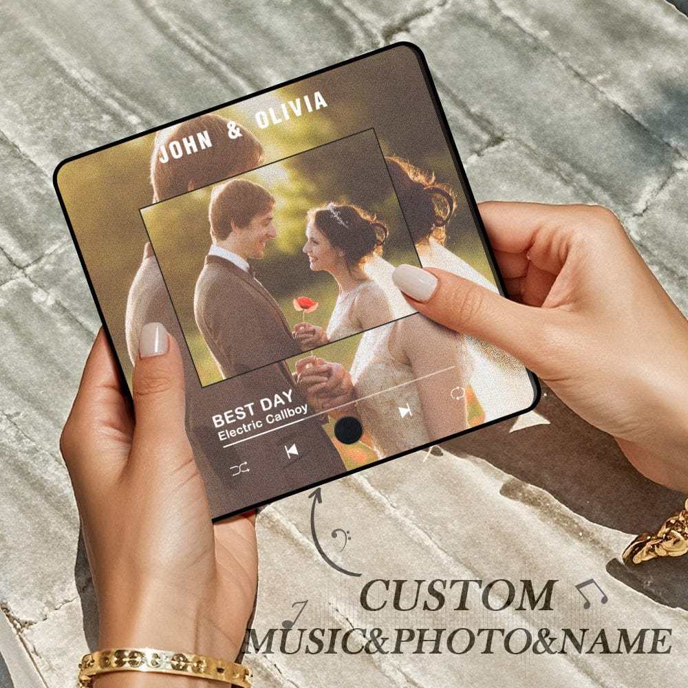Customized Album Fridge Magnet Personalized Music Fridge Magnet Can Play Songs Gifts