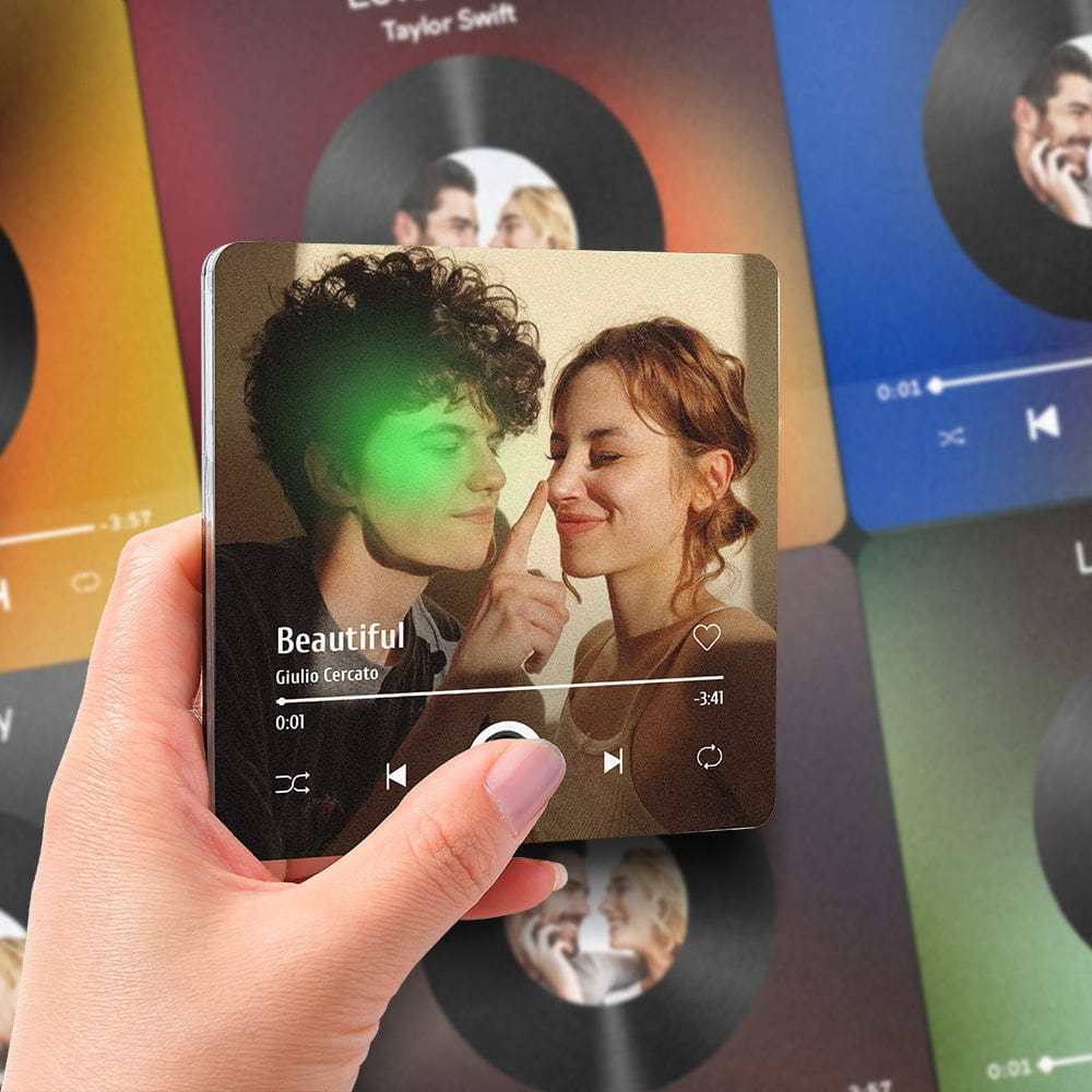 Personalized Photo Album Fridge Magnet Music Wall Photo Sticker Music Movement That Can Be Played Without Cell Phone Music Fridge Magnet Pro Can Play Songs