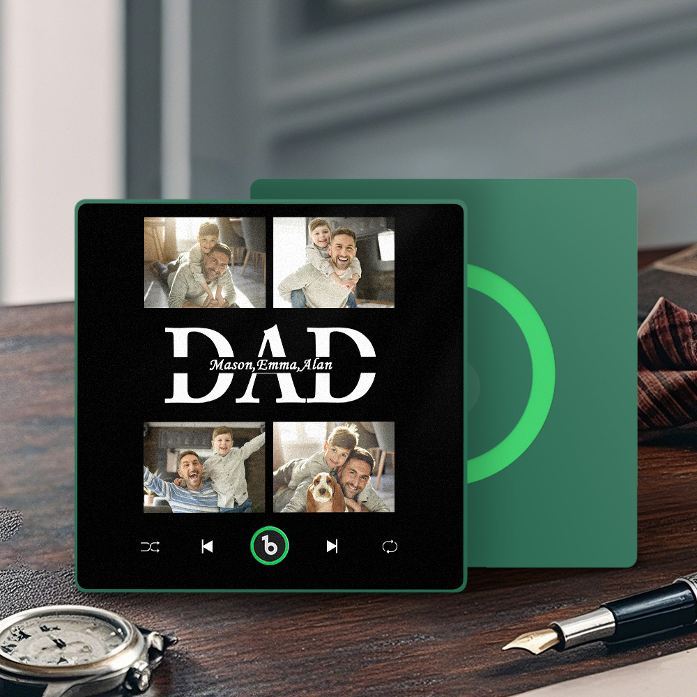 The Day You Became My Dad Personalized Photo Calendar Music Fridge Magnet Father's Day Gift