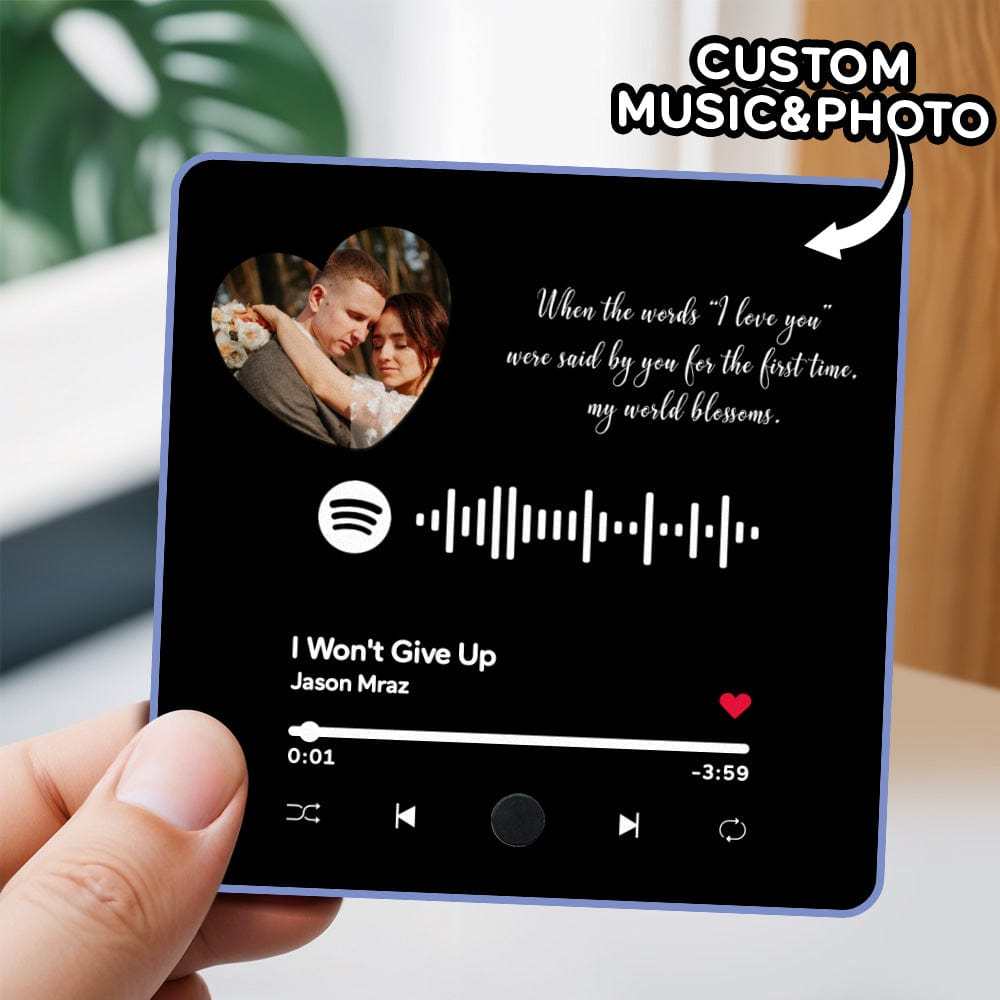 Customized Album Fridge Magnet Personalized Music Fridge Magnet Can Play Songs Gifts