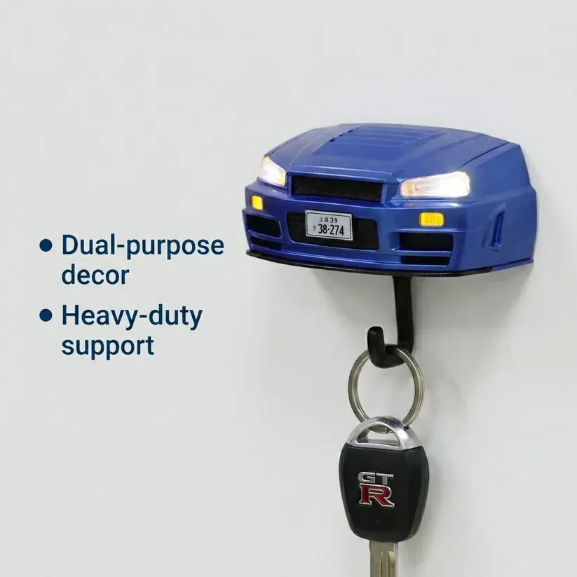 JDM Lconic Light Wall Mount Key Holder The Ultimate JDM Home Decor