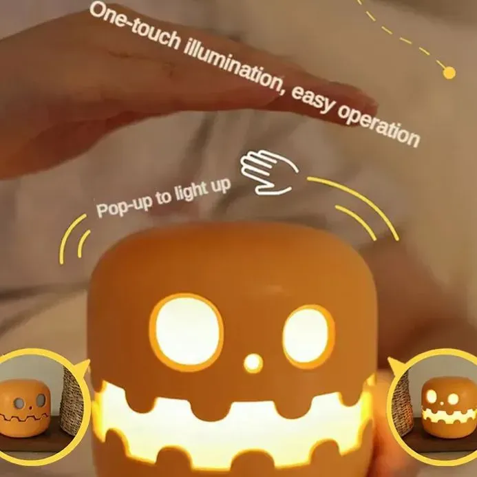 Pumpkin Night Light - Fun and Creative Gift, Ambiance Lamp Halloween Decoration Pumpkin Lantern for Halloween