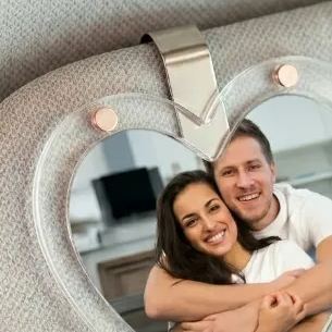 Personalized Car Heart Photo Clip – Custom Sun Holder | Couple Gift Mother's Or Father's Day Gift