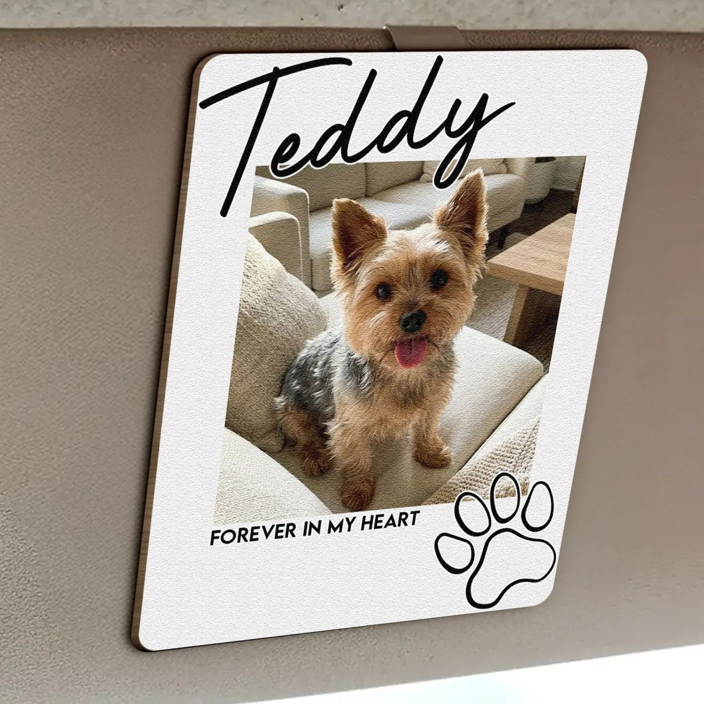 Personalized Pet Photo Visor Clip I'll Carry You With Me Until I See You Again