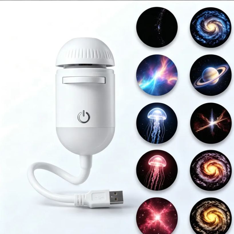 Dreamy Star Projector Night Light, USB Galaxy Ambient Lamp. Romantic Decor For Adults, Bring Security To Kids & Inspire Space Curiosity