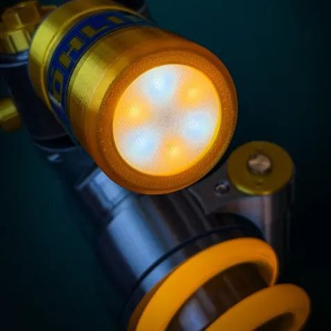 Suspension Shock Absorber Lamp, Mechanical Gear Base Ambient Light, Creative Desktop Decor Gift For Car Tuning Enthusiasts